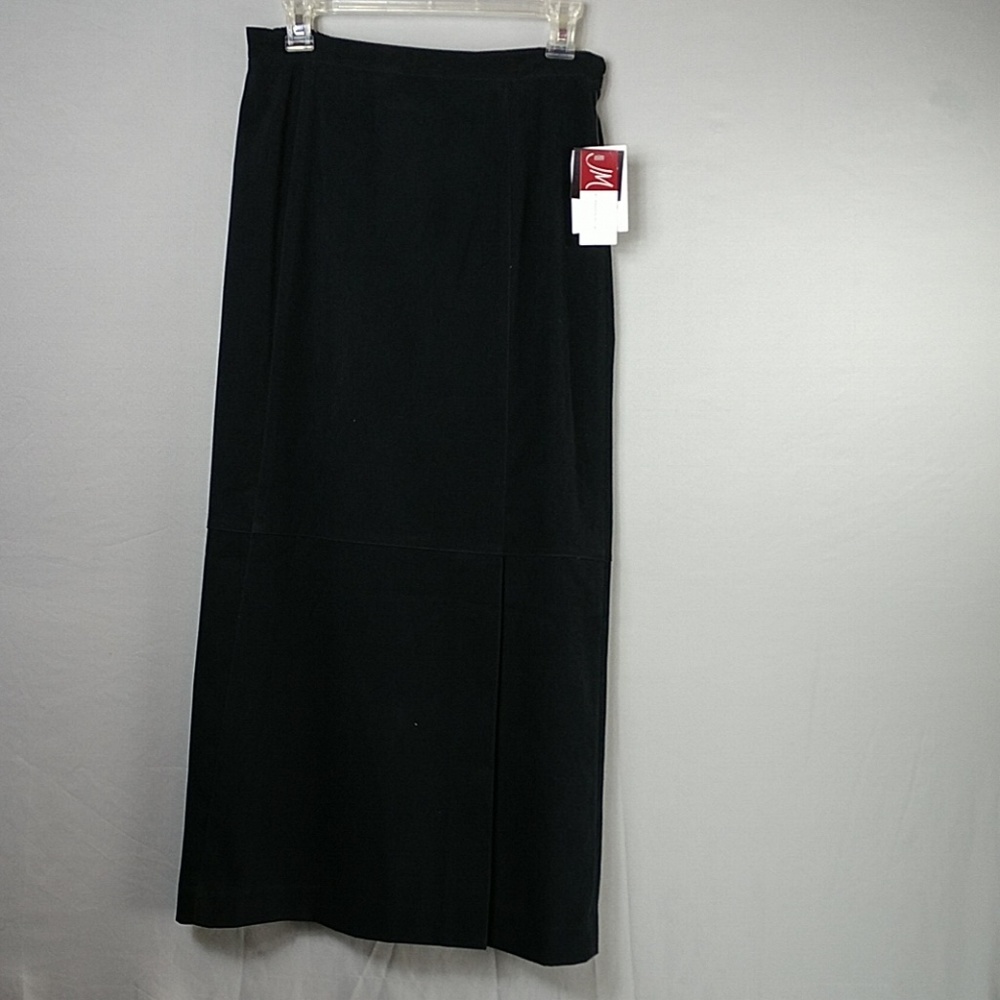 JM Collection Womens Skirt, Black, Maxi long split